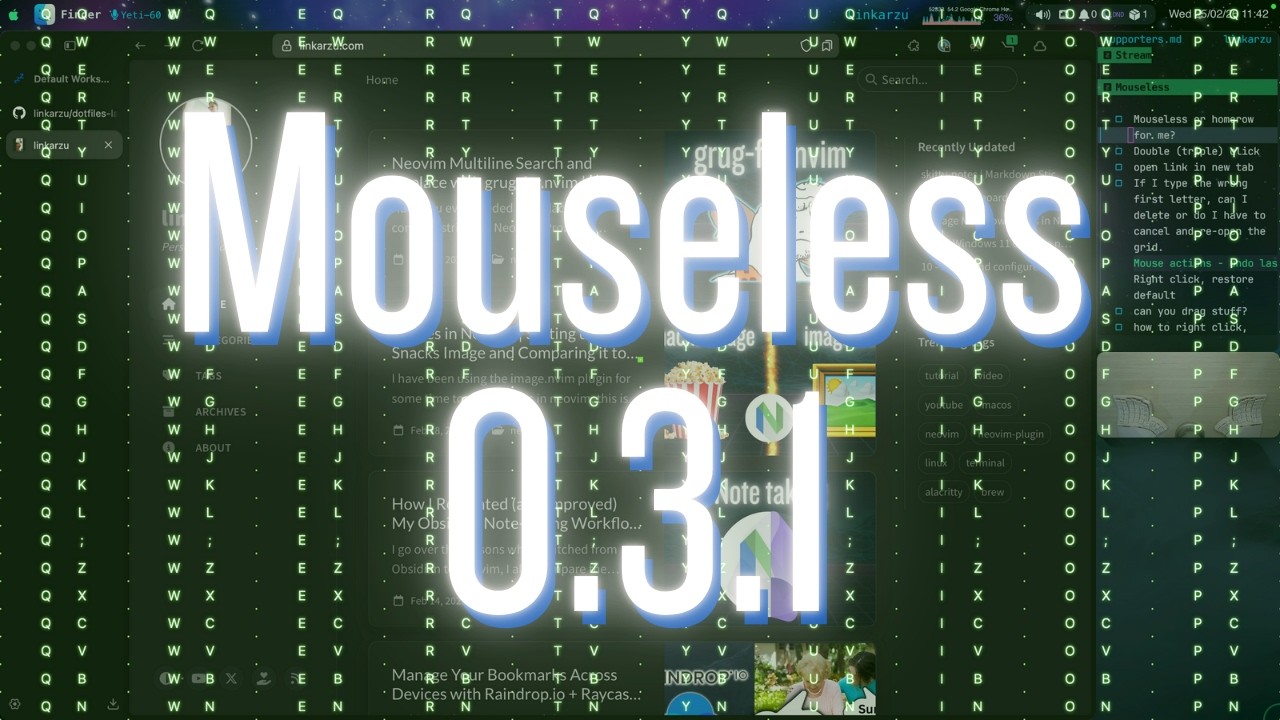Mouseless vs Homerow | New Features, My Workflow, and What&rsquo;s Still Missing