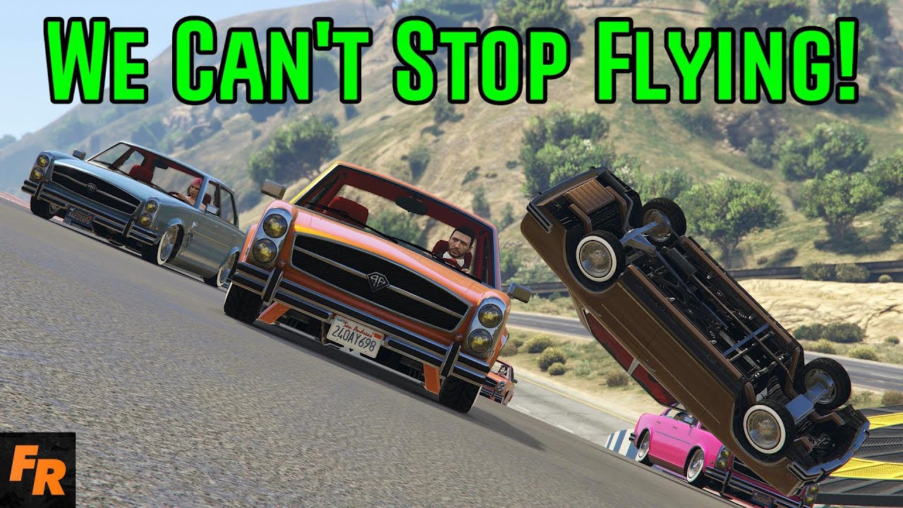 We Can't Stop Flying In This Gta 5 Race