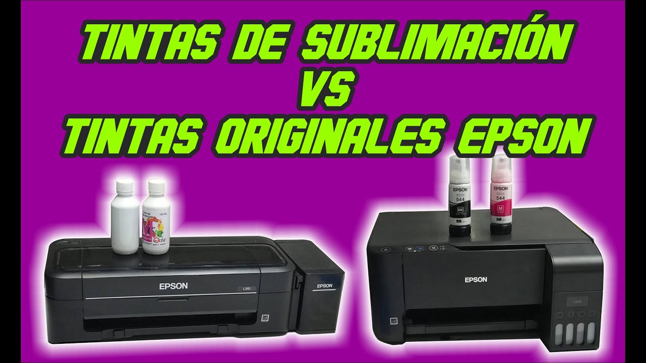 Que tintas necesito para sublimar?