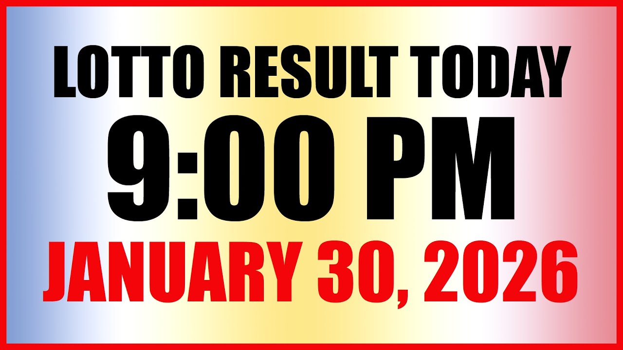 Lotto Result Today 9pm Draw January 30 2026 Swertres Ez2 PCSO