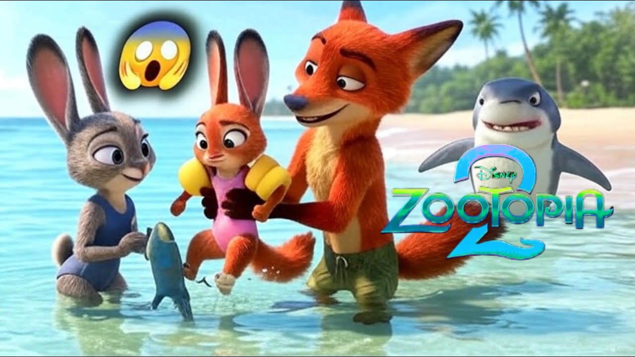 Ocean adventure cartoon Zootopia 2: Sea Adventure and the Shark Saved Bunny (Fan-Made AI Story)