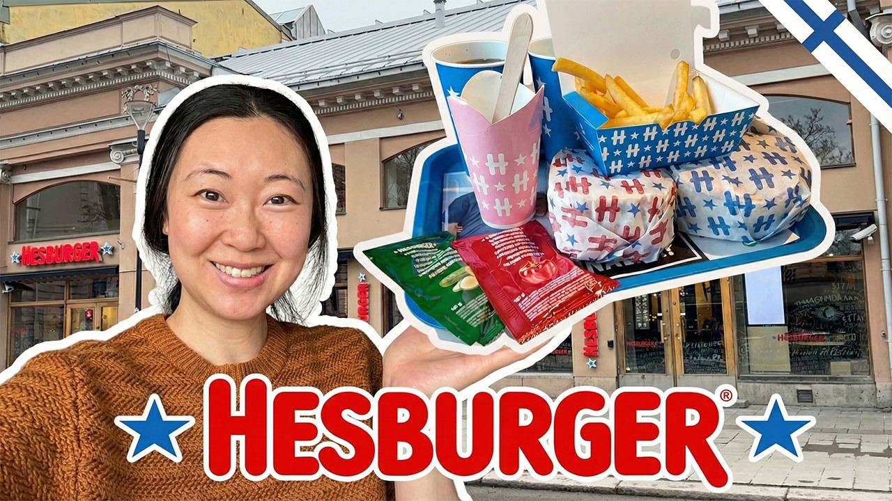 Посещение HESBURGER в центре Турку, Финляндия 🇫🇮