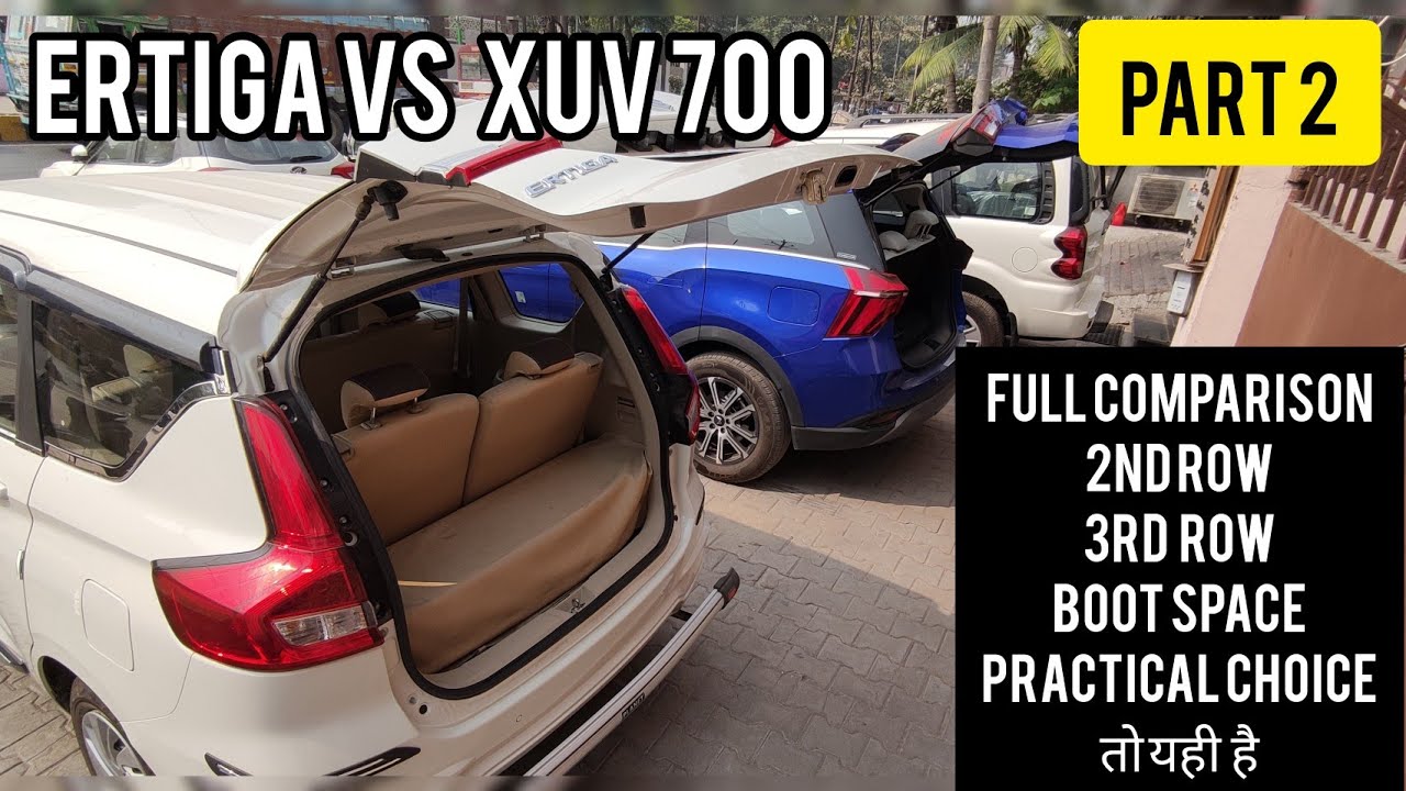 Mahindra XUV700 vs Maruti Ertiga CNG। Full Comparison Ertiga vs Xuv700 #part2 #ertigavsxuv700