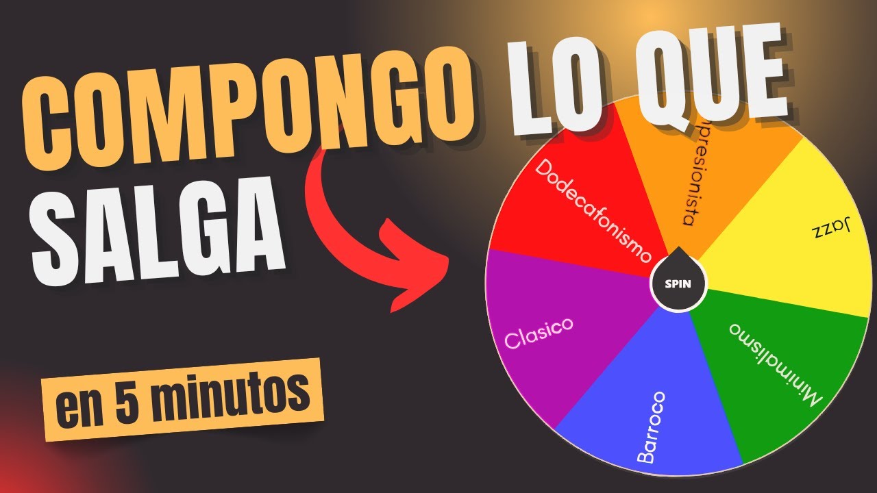 Compongo TRES MICROPIEZAS con una Ruleta Musical (Estilo, Tonalidad y Sorpresa)