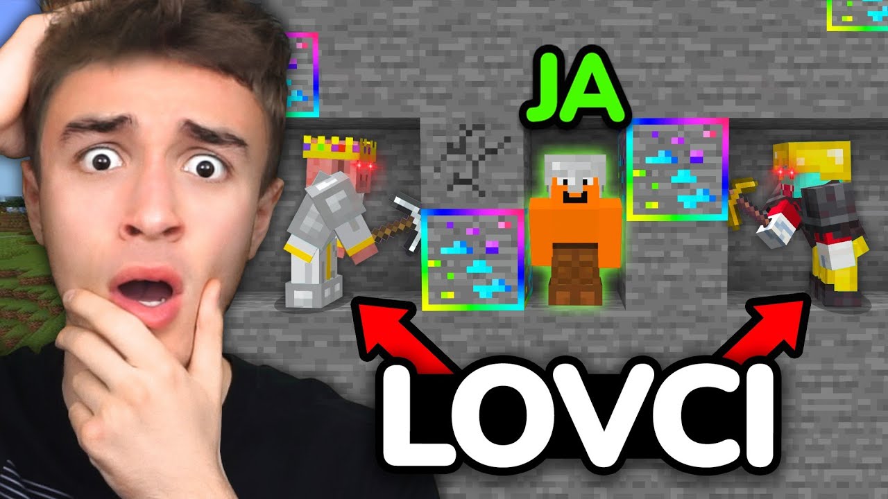 Minecraft Igrac VS 2 Lovca PREJAKE Rude IZAZOV