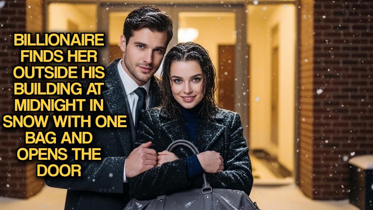Billionaire Finds Her Outside His Building At Midnight In Snow With One Bag And Opens The Door