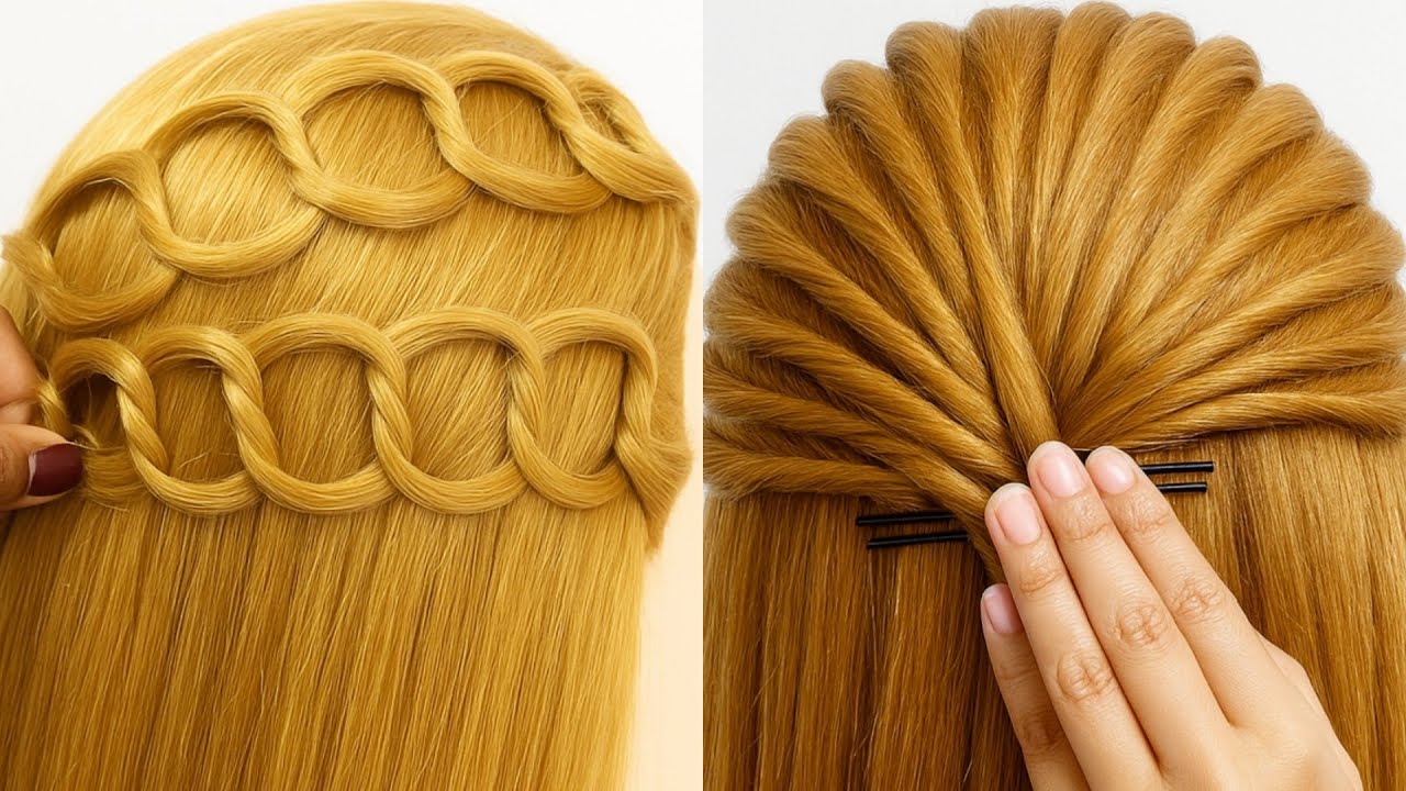Easy & Different Hairstyle | Hair Style For Girl Simple & Easy | Hairstyle for Birthday Girl