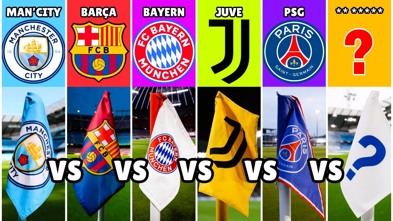 Man City vs Barça vs Bayern vs PSG | Trophies, Legends
