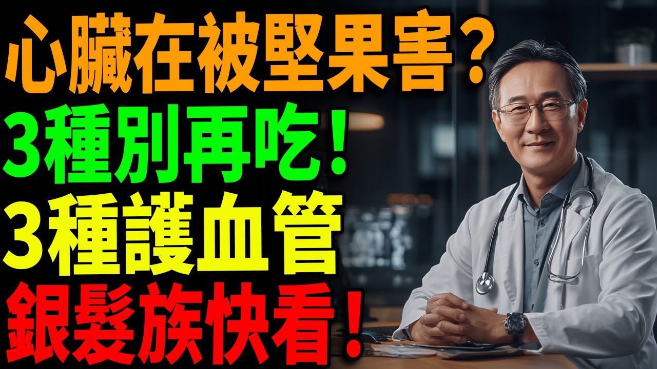 【熟齡堅果陷阱】3種堅果千萬別吃！3種必吃幫你養心護血管！#銀髮飲食禁忌#堅果挑選#高齡健康食物