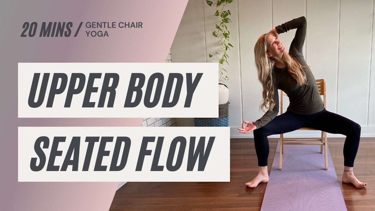 Chair Yoga | 20 min | Upper Body Seated Flow | Cara Kircher