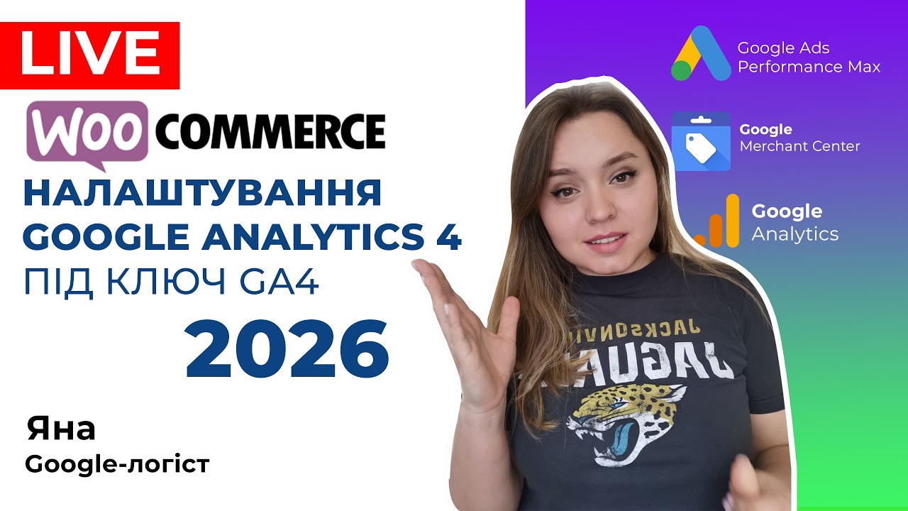 WooCommerce Налаштування Google Analytics 4 та Гугл Реклами для ВуКомерс Під Ключ 2026