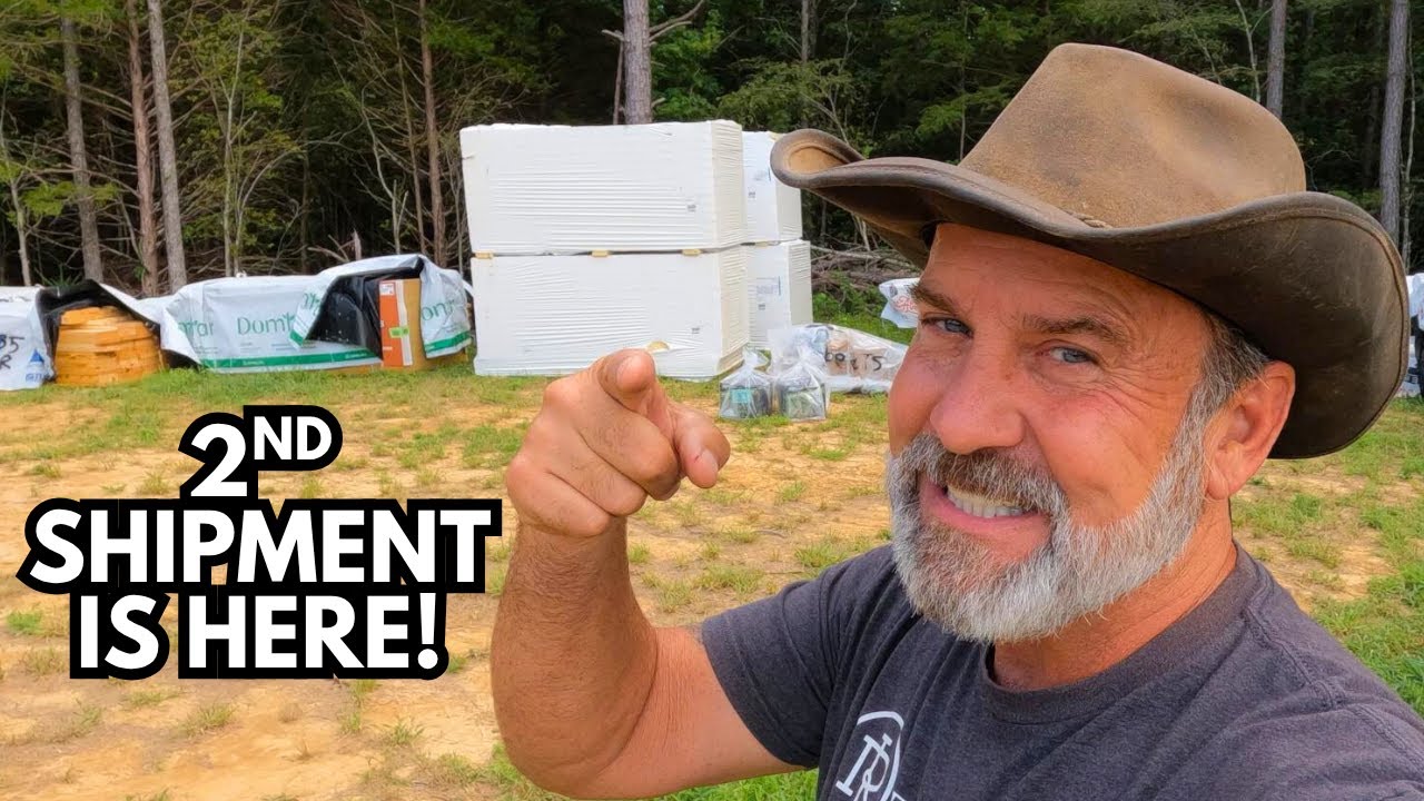 WHAT'S IN THE BOX? | 2nd Shipment Has Arrived! | OFF Grid SIP Barn House Build