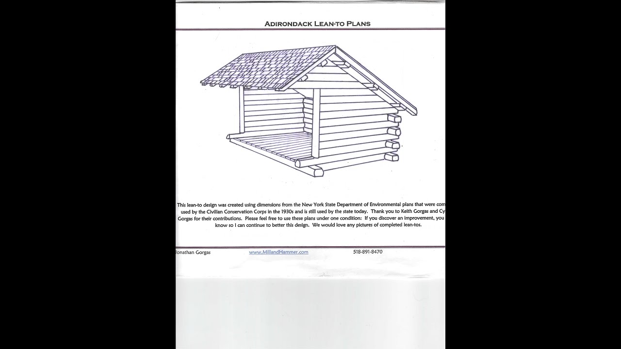 Building a Adirondack Lean-To