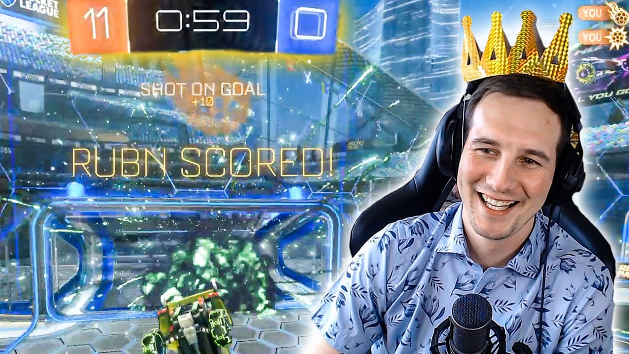 Over 10 Mål på en runde!! - Rocket League med Mohaard