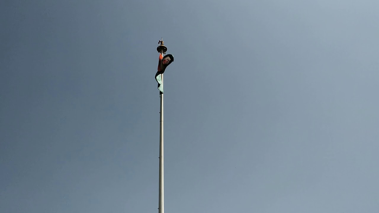 Indian flag flying high