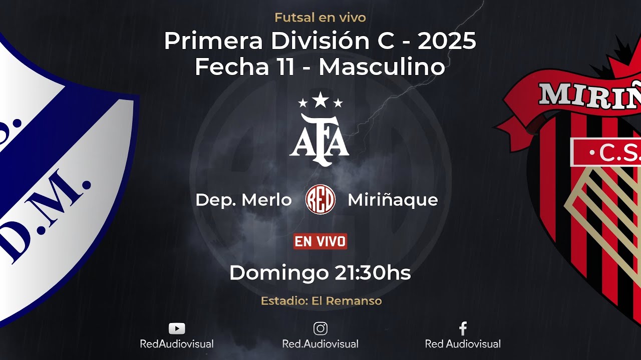 🔴 Deportivo Merlo vs Miriñaque - Fecha 11 - Primera División C - Futsal AFA 2025 - Masculino