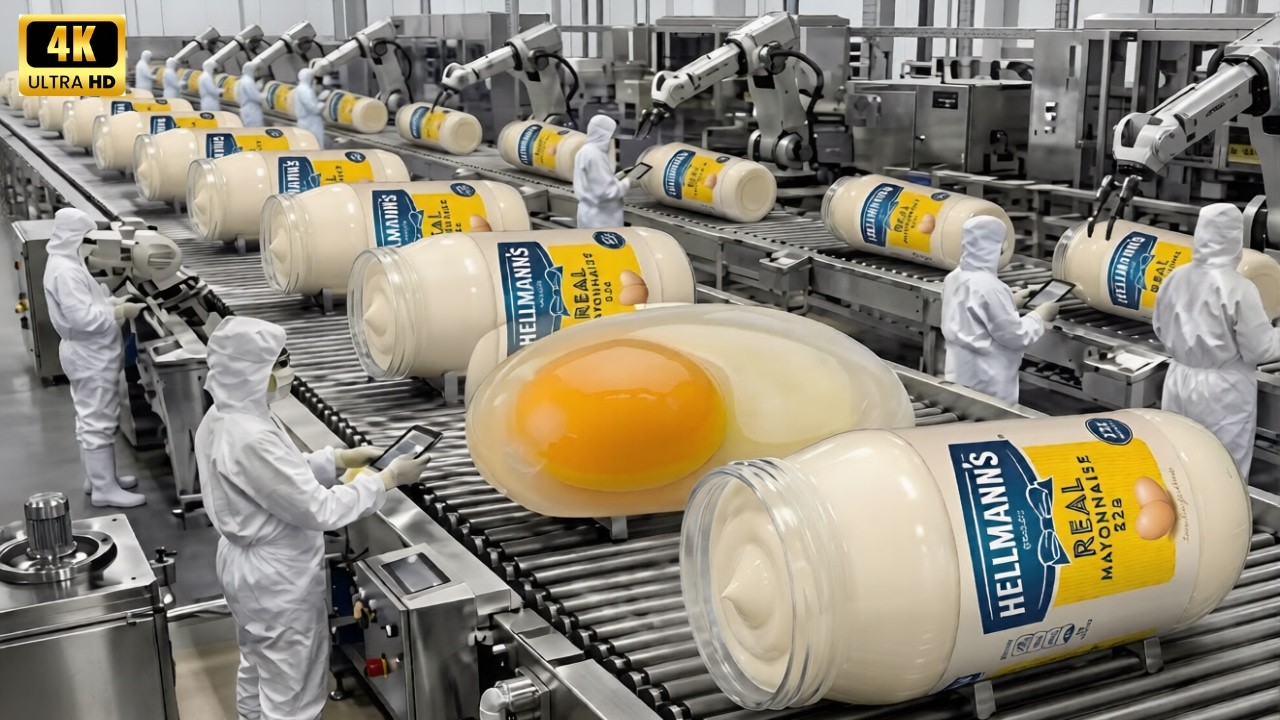 How Mayonnaise is Made – Inside Hellmann's Massive Factory (Full Production)