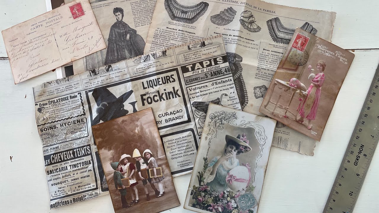 How to age your digital postcard and newspaper prints for a vintage look!