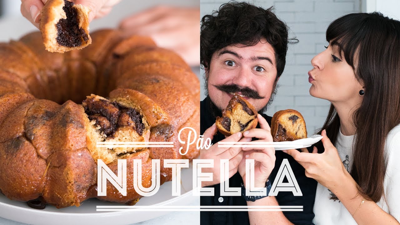 PÃO BOLO DE NUTELLA com CARAMELO ou MONKEY BREAD FAIL | BIGODE SOZINHO NA COZINHA | DANI NOCE