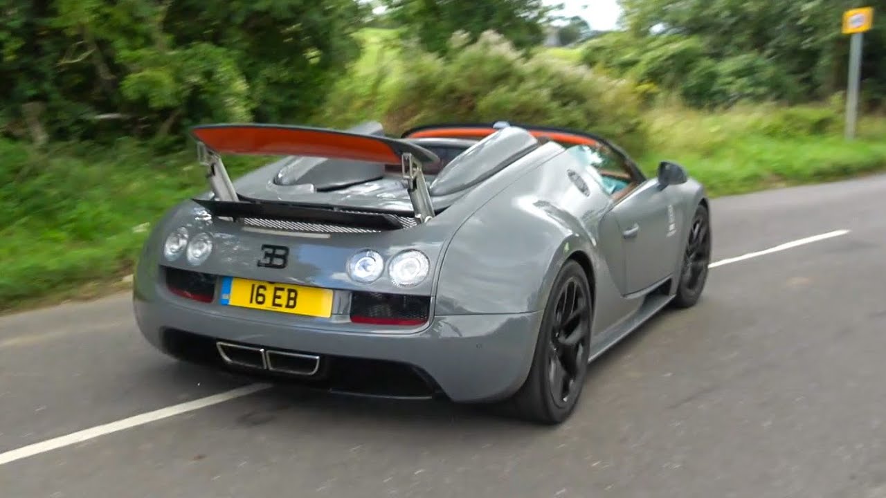SuperCars leaving a car show! Bugatti Veyron, Pista, SVJ Roadster!