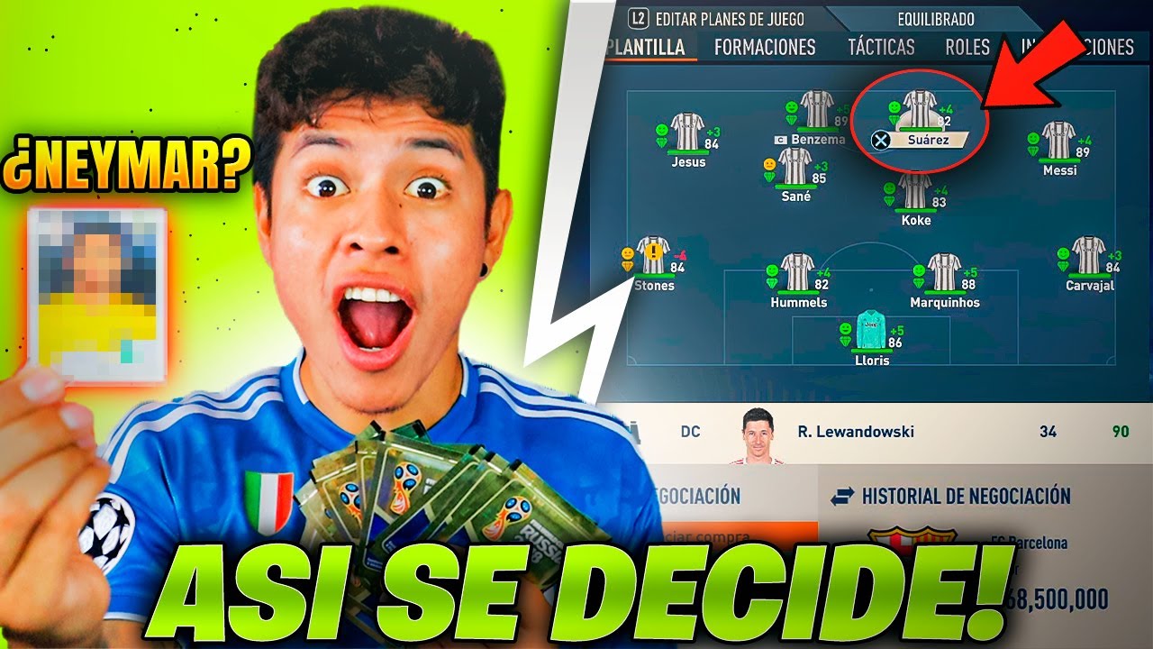 SOBRES del MUNDIAL RUSIA2018 deciden mi MODO CARRERA FINAL 😱 FIFA23