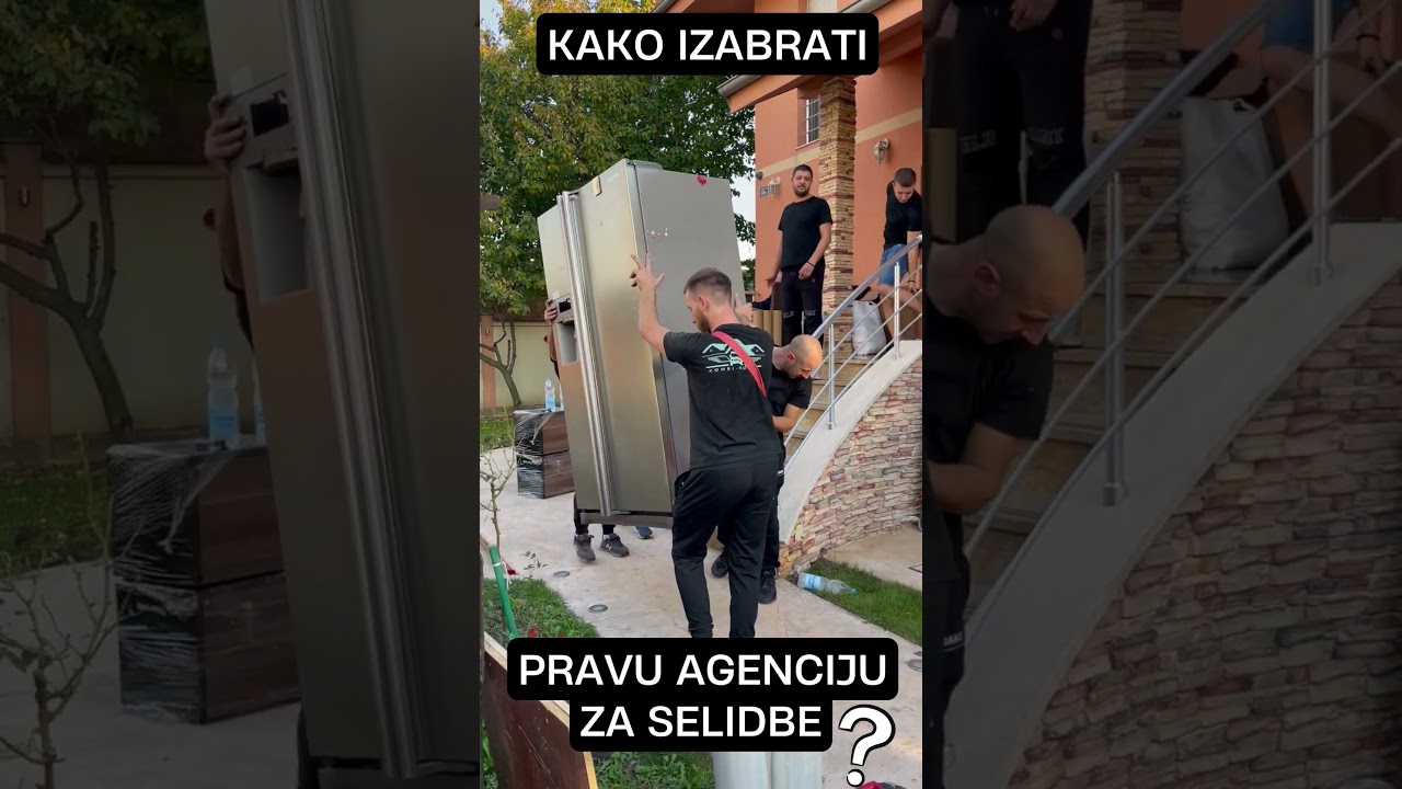 SELIDBE BEOGRAD - SELIDBA AMERICKOG FRIZIDERA #movingservices #selidbe #selidbebeograd