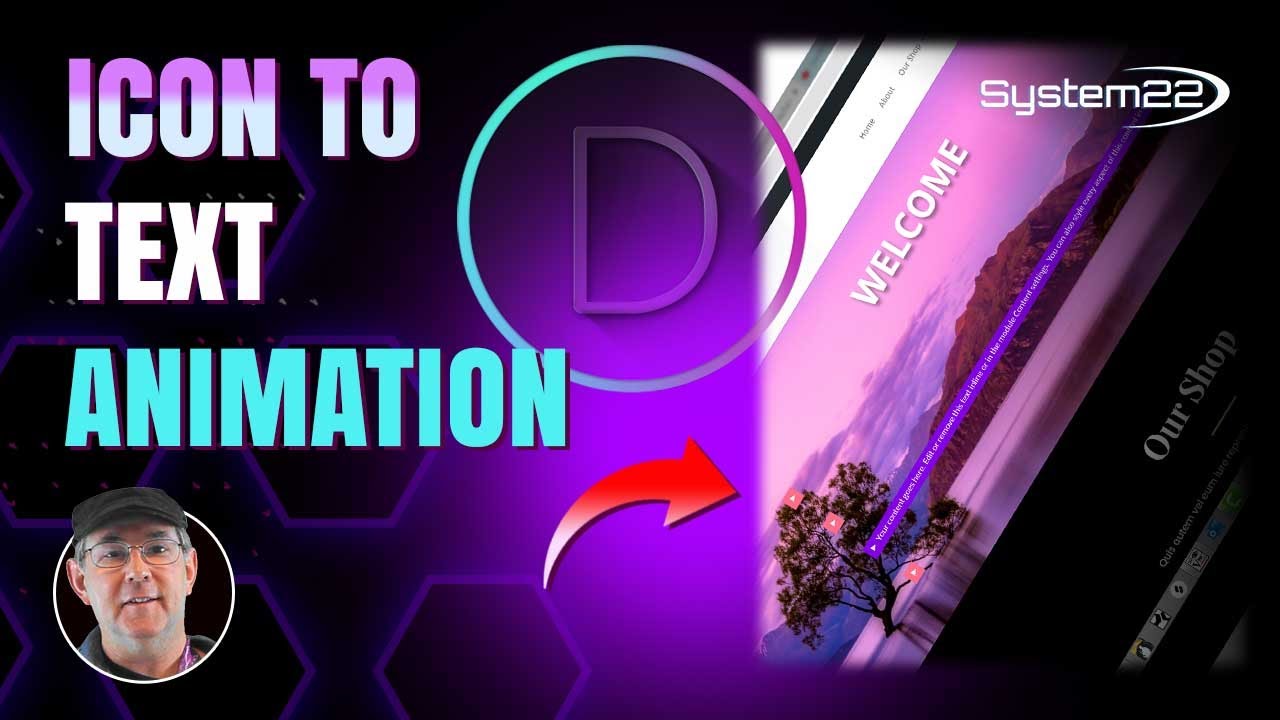 Divi Theme Icon To Text Animation 👍👈 👍