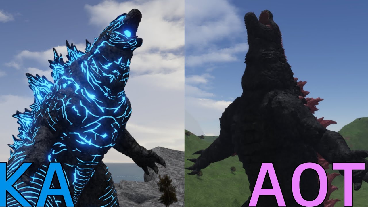Godzilla 2021 VS Evolved Godzilla Comparison Kaiju Arisen & Age of Titans