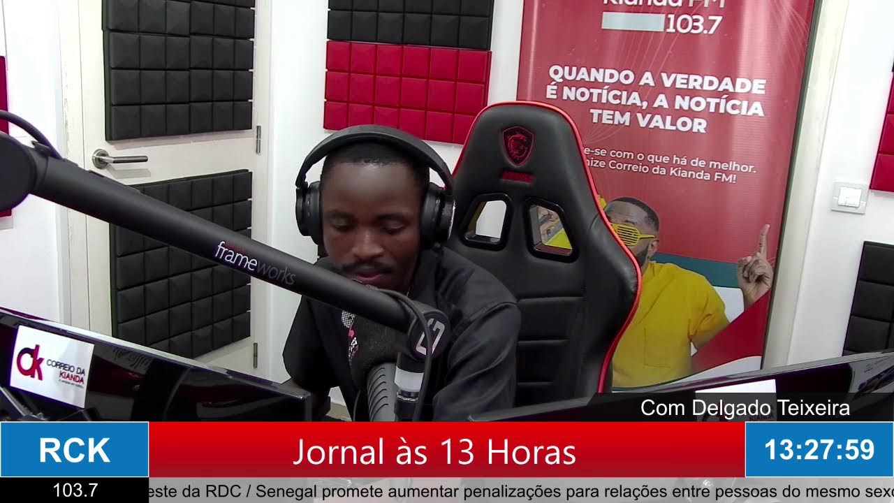 Jornal às 13 Horas - 103.7 FM - Rádio Correio da Kianda - 25/02/2026