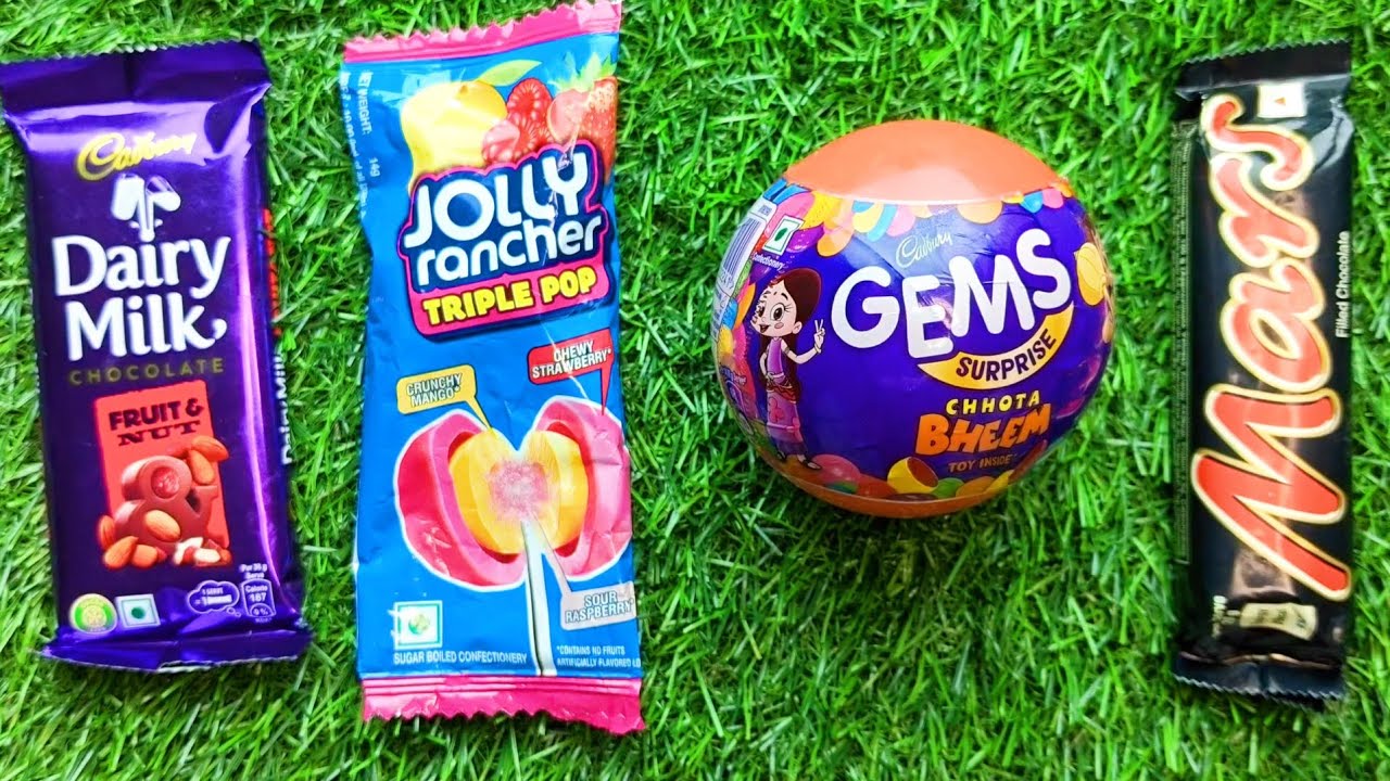 ASMR Most Popular Candys / some lots of colorful rainbow lollipop candy / unpacking chocolate eat
