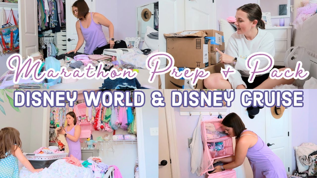 NEW Marathon Disney World AND Disney Cruise Prep and Pack With Me