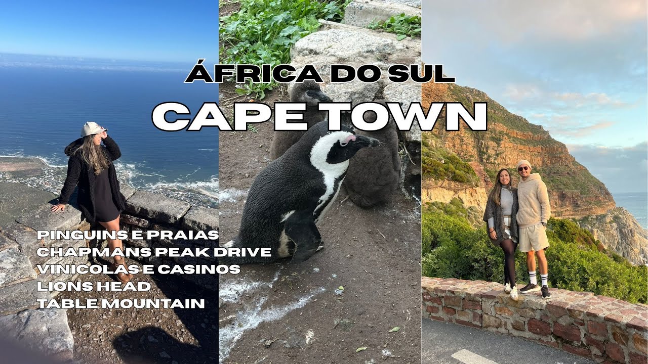 VLOG DE 5 DIAS EM CAPE TOWN | Praias, Montanhas, Pinguins e uma das sete Maravilha do Mundo