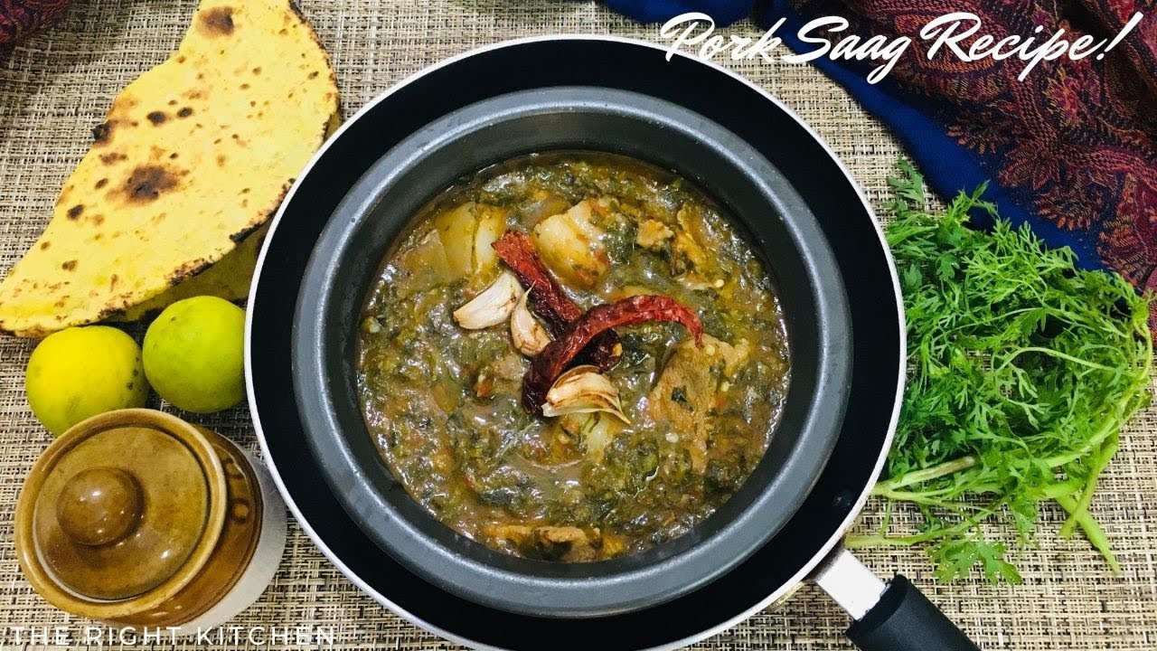 Pork Saag | Pork And Spinach Curry