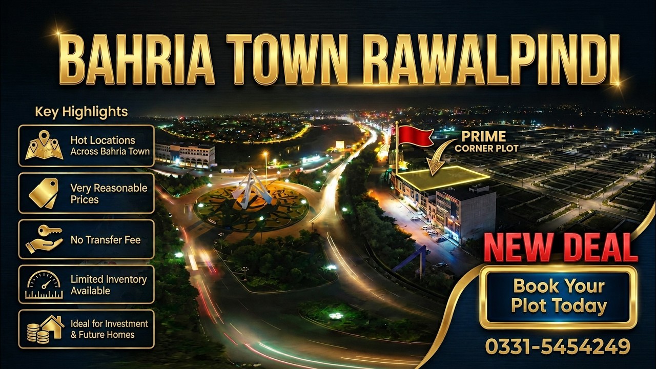 Bahria Town New Deal | Possession Plots Starting From 40 Lac