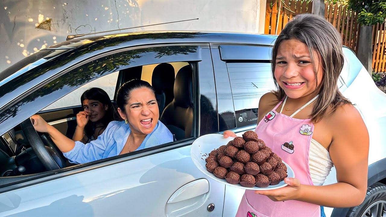 A mãe da VAVÁ me flagrou vendendo brigadeiro  para ajudar a minha mãe 🥹
