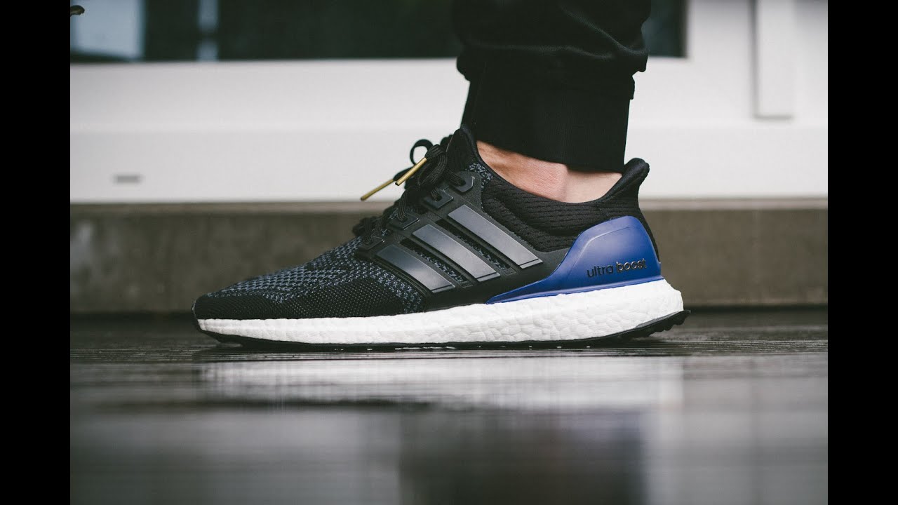 adidas Ultra Boost – Blue / Black | On Feet