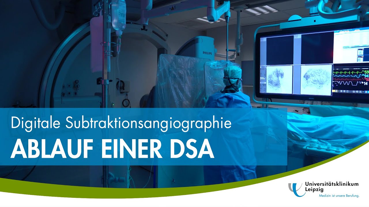 Ablauf einer DSA (Digitalen Subtraktionsangiographie)