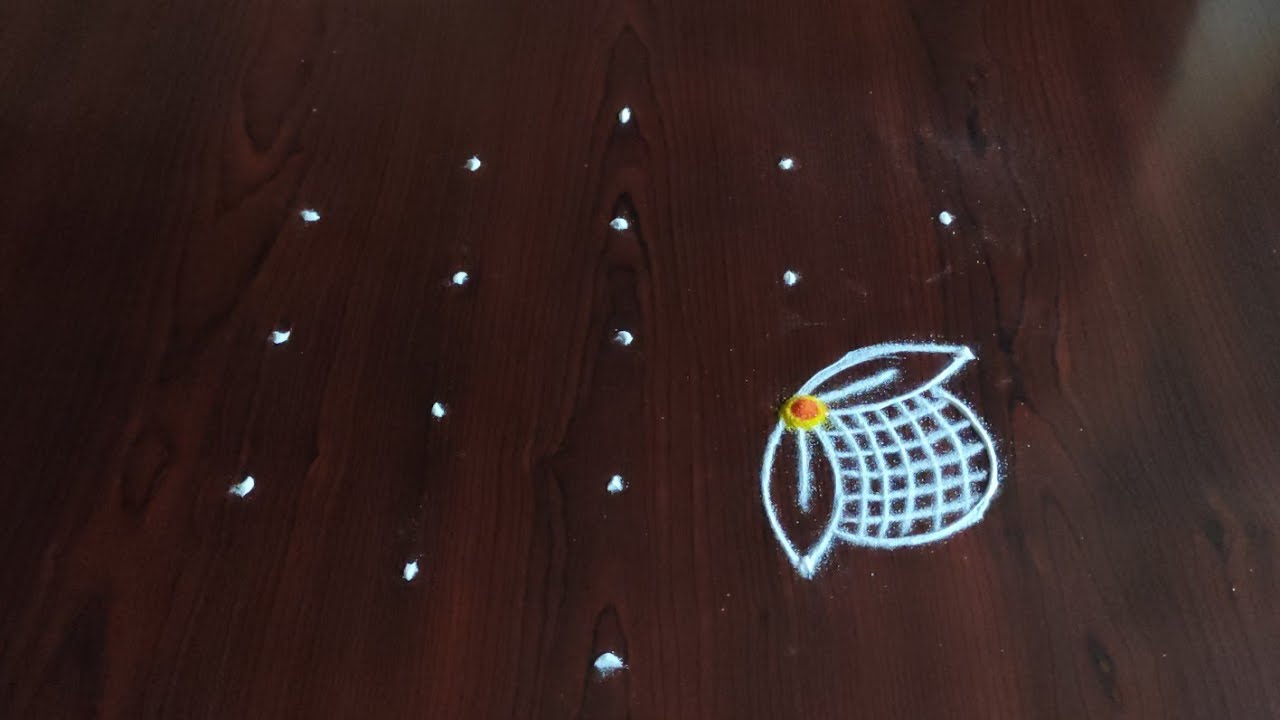 2 Easy daily kolams only (5×3) dot's//traditional rangolis