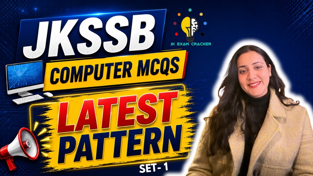 Computer- Latest pattern Mcqs II Set-01 for JKSSB Exams