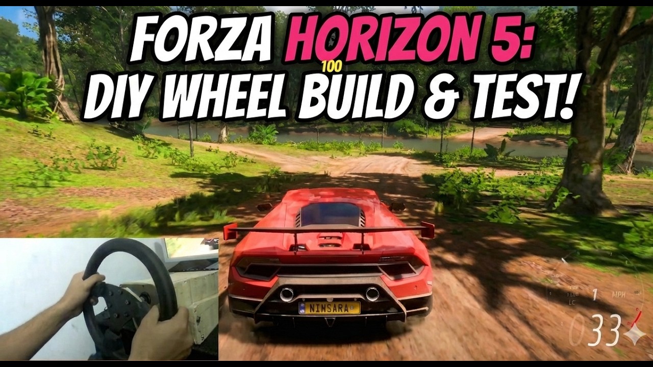 2018|LAMBORGHINI HURACAN PERFORMANTE#gamingwheel #frozahorizon5 #arduino #cargames #racing