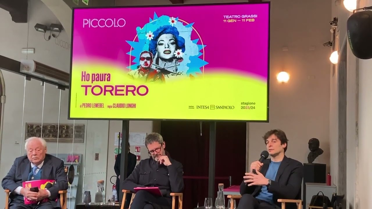 Lino Guanciale e Claudio Longhi presentano Ho paura torero, prima assoluta al Piccolo Teatro Grassi