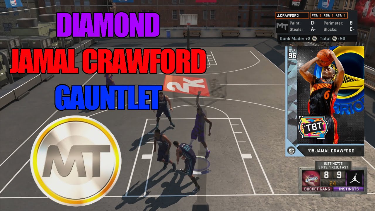 DIAMOND JAMAL CRAWFORD GAUNTLET BREAKING ANKLES (NBA 2K16)