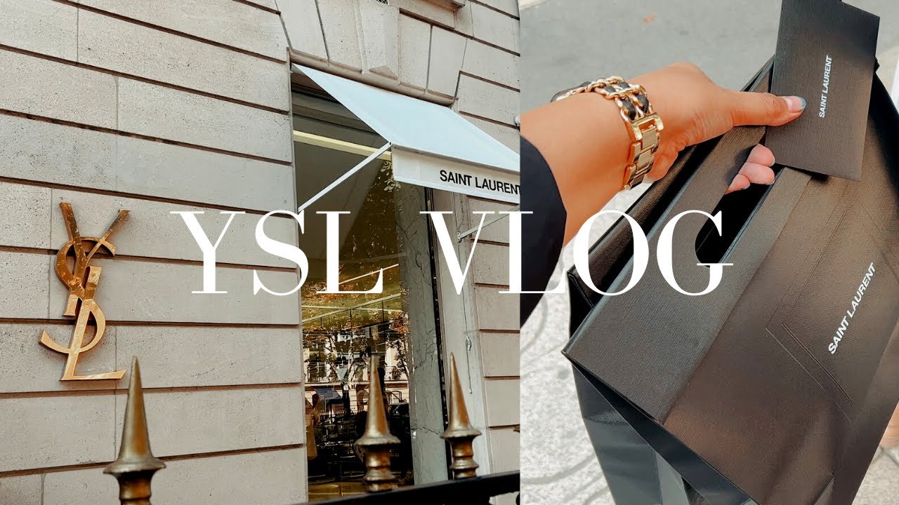 YSL Saint Laurent Paris Shopping Vlog