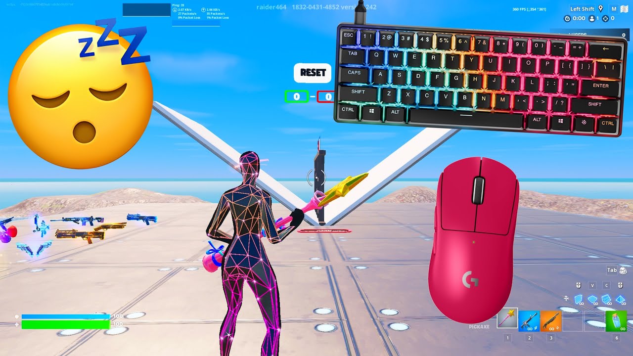 Fastest Mechanical Keyboard for Fortnite | Apex Pro Mini 360FPS Gameplay