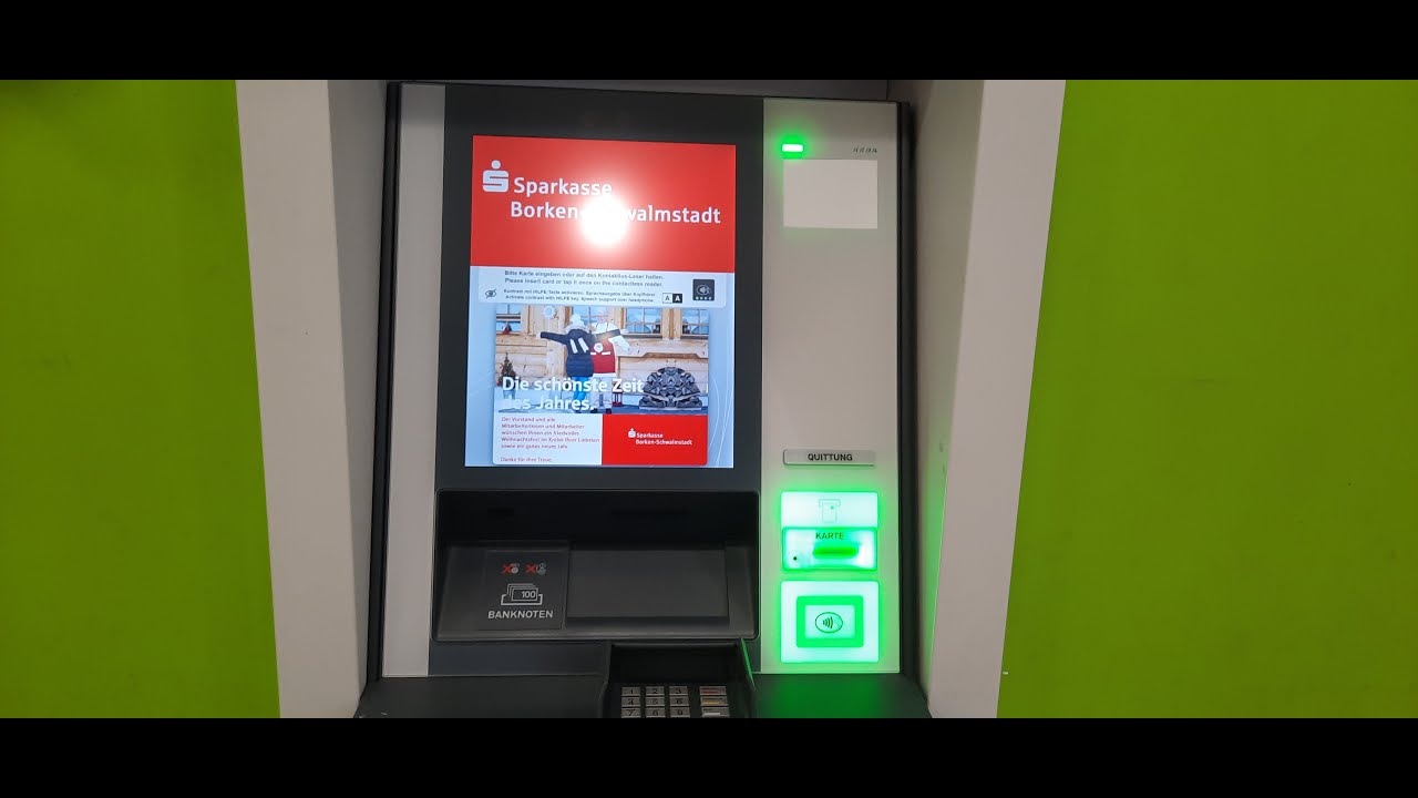 Endlich ist unser neuer Geldautomat nutzbar