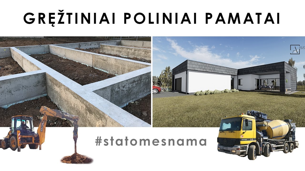 #statomesnama Gręžtiniai poliniai pamatai