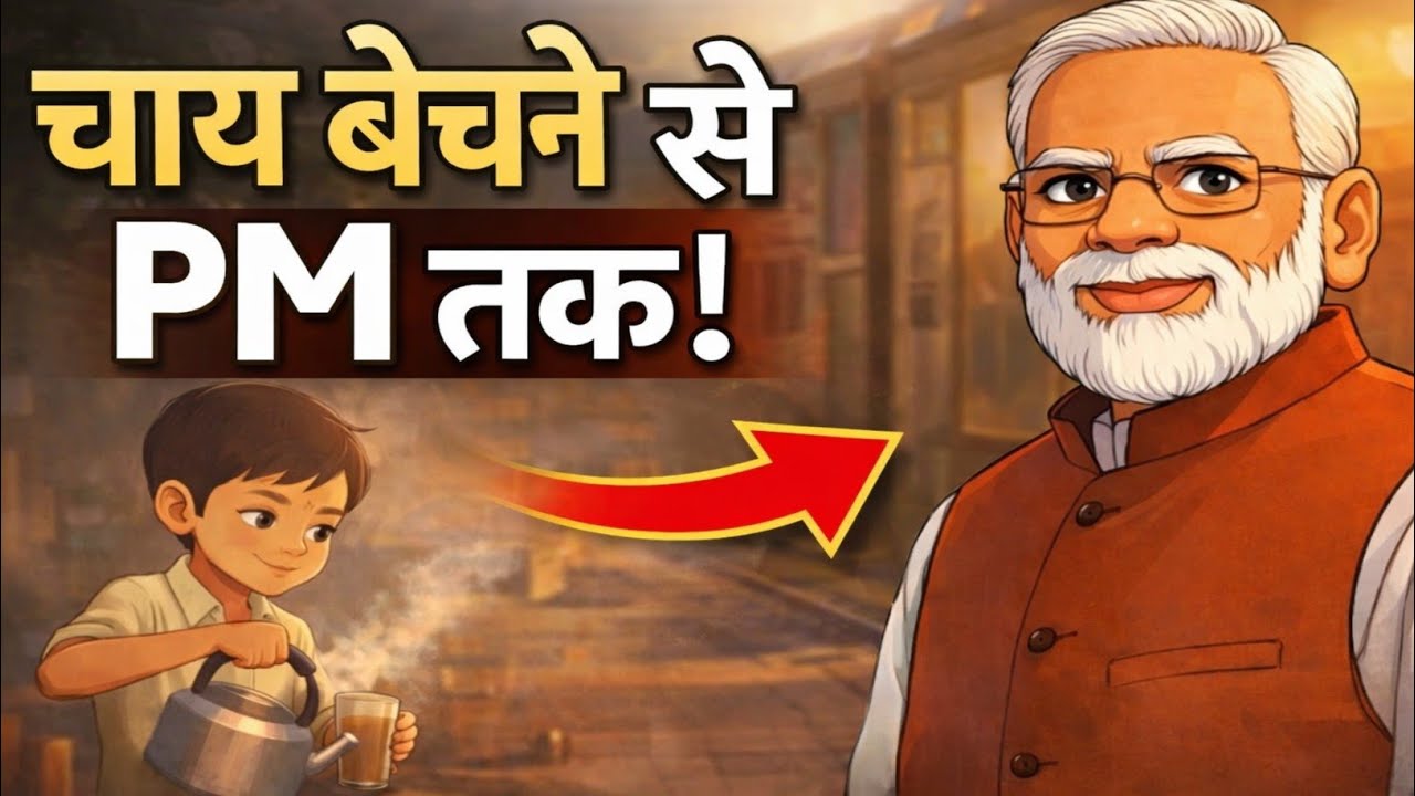 रेलवे स्टेशन पर चाय बेचने वाला लड़का कैसे बना प्रधानमंत्री? । motivational story