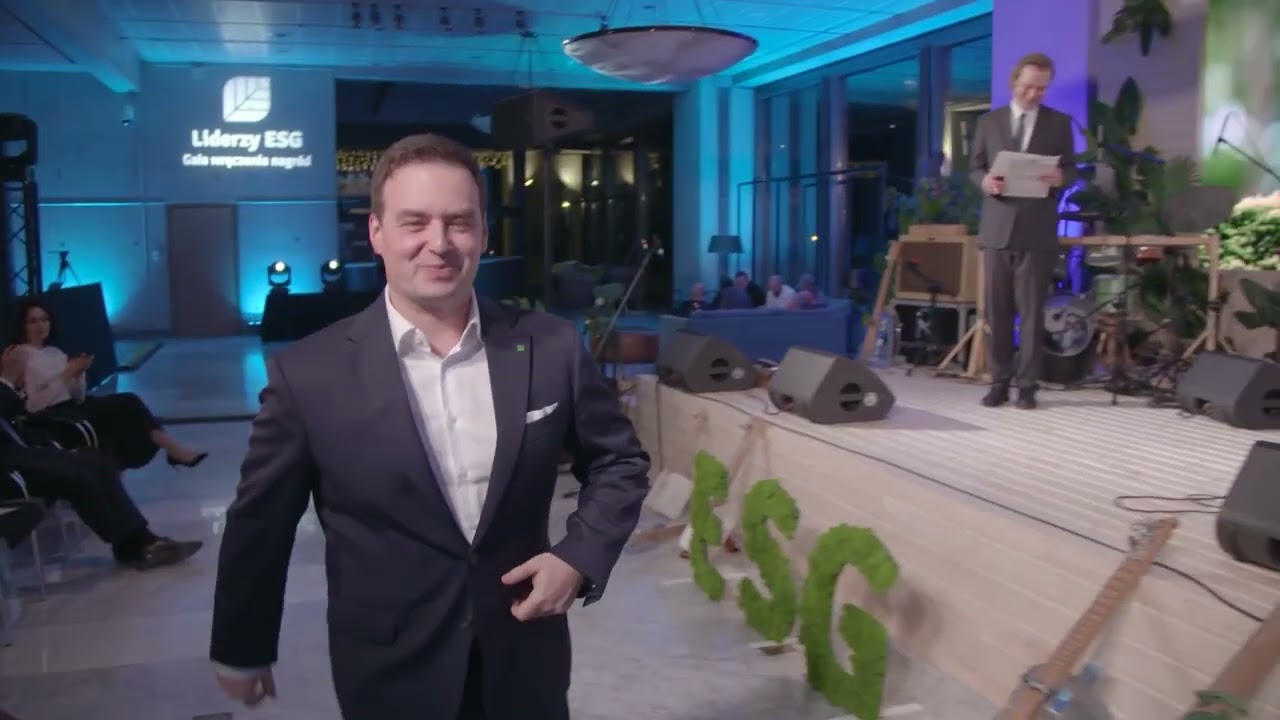 Liderzy ESG. Realizacja filmowa. Realizacja audio-video. Scenografia. https://obsluga-imprez.com.pl