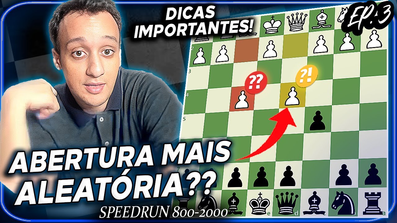 SEM ENTENDER ISTO, NÃO TEM COMO EVOLUIR NO XADREZ!!! SPEED RUN 800-2000 | EP. 3