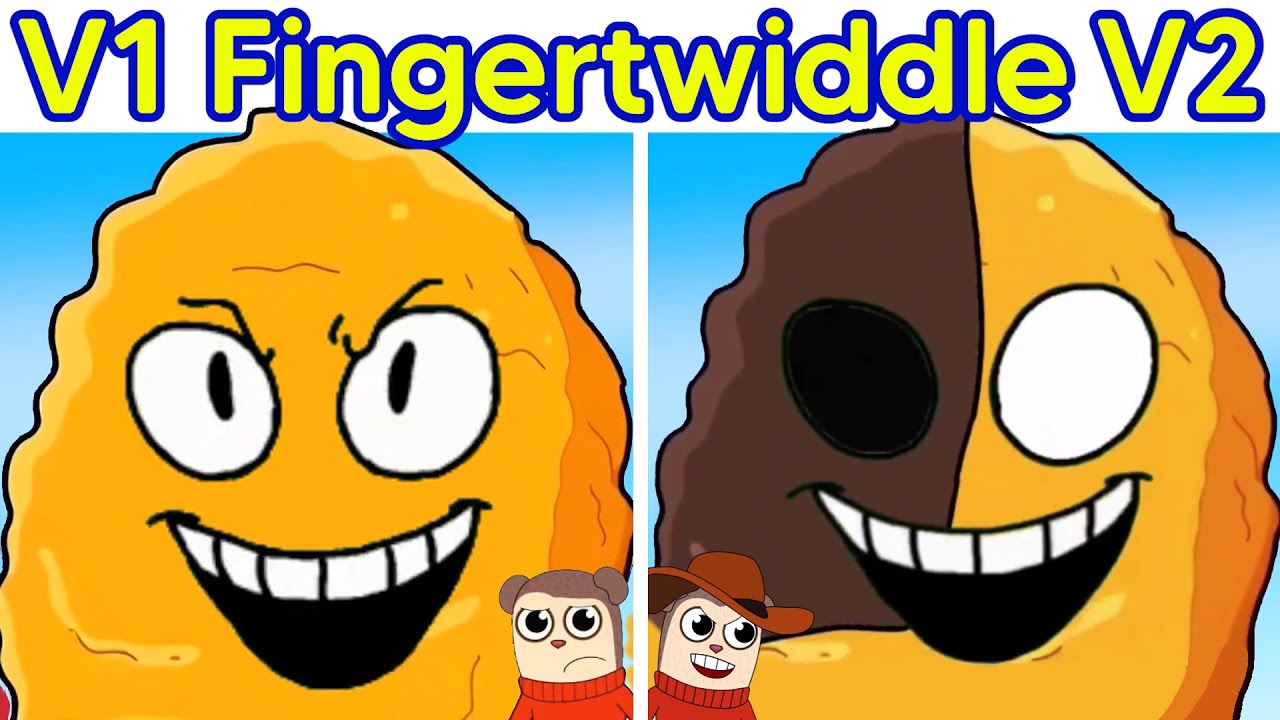 Friday Night Funkin' FINGERTWIDDLE - V1 VS V2 (Twiddlefinger but SWAPPED)